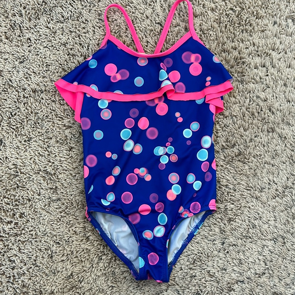Lands end size 4 girls bathing suit
